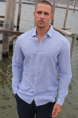 Jack & Jones Summer Hemd Linen Blend LS Infinity