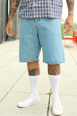 Jack & Jones Alex Baggy Fit Shorts 304 Light Blue Denim