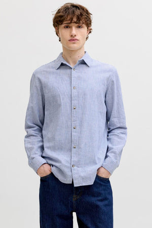 Jack & Jones Summer Hemd Linen Blend LS Infinity