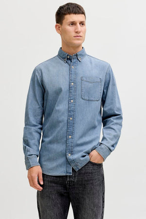 Jack & Jones Brook Oxford Hemd  Light Blue Denim