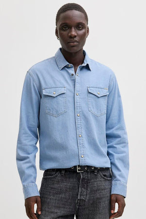 Jack & Jones Sheridan Hemd LS Light Blue Denim
