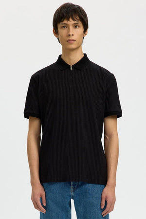 Selected Fave Polo Schwarz