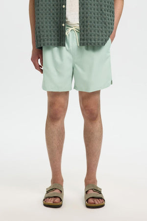 Selected Dane Swimshorts Aqua Gray