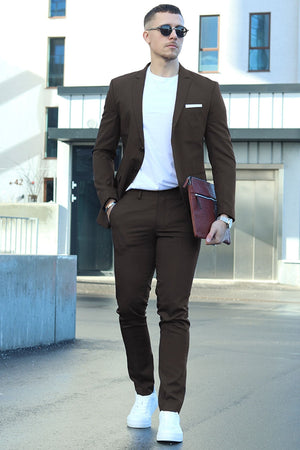 Jack & Jones Premium Franco Slim Fit Anzug Black Coffee