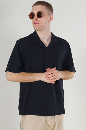 ONLY & SONS Males Regular Fit SS Resort Hemd Black