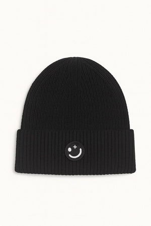 Clean Cut Copenhagen Smiley Beanie Black