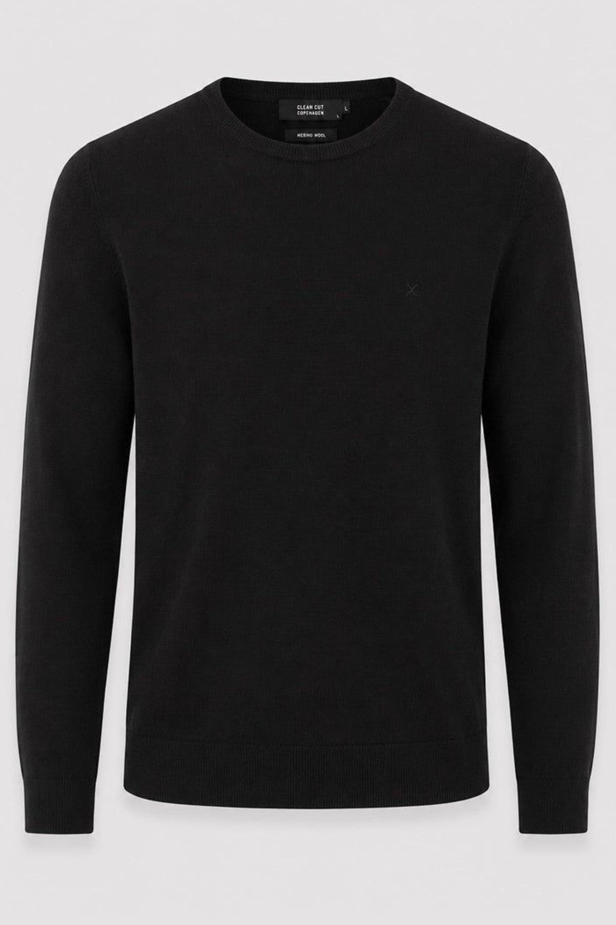 Clean Cut Copenhagen Merino Knit Crewneck Black