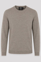 Clean Cut Copenhagen Merino Crewneck Knit Dark Beige Melange