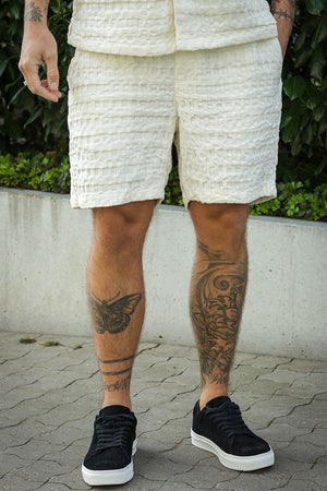 ONLY & SONS Braddock Regular Waffle Shorts Egret