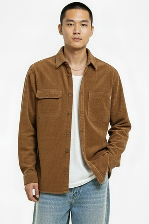 Solid Roux Hemd Slate Black