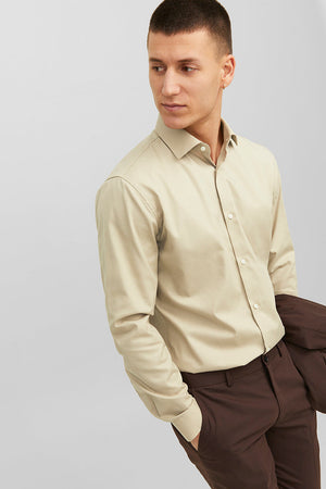 Jack & Jones Parker Wrinkle Resistant Hemd LS Pure Cashmere
