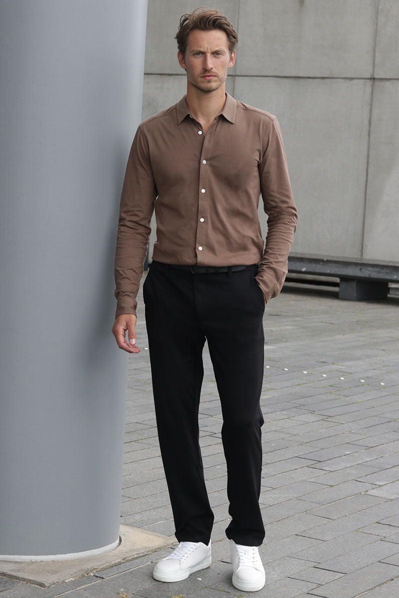 ONLY & SONS Miles LS Stretch Hemd Fossil