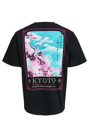 Jack & Jones Bradley Relaxed Fit Kyoto Tee Black