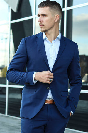 Jack & Jones Premium Franco Slim Fit Blazer Medieval Blue