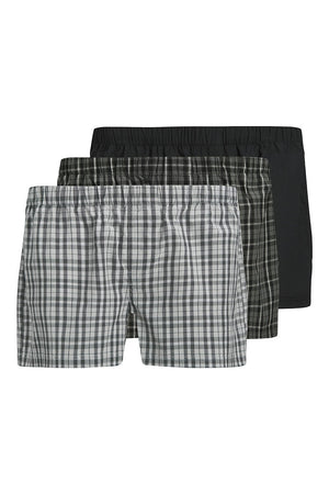 Jack & Jones Milano Woven Boxers 3 Pack Poppy Seed