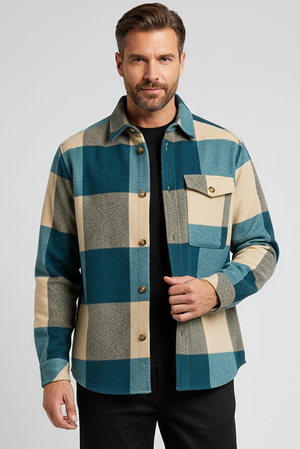 Solid Manheim Hemd INDIAN TEAL