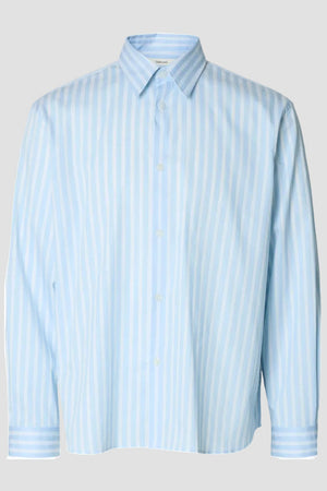 Selected George Dobby LS Shirt Cashmere Blue