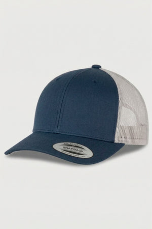 Flexfit Retro Trucker 2-Tone Navy/Silver Headwear