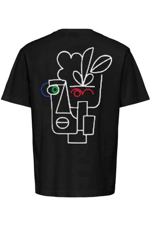 Only & Sons Fred Life Rlx Ss Print Tee Black