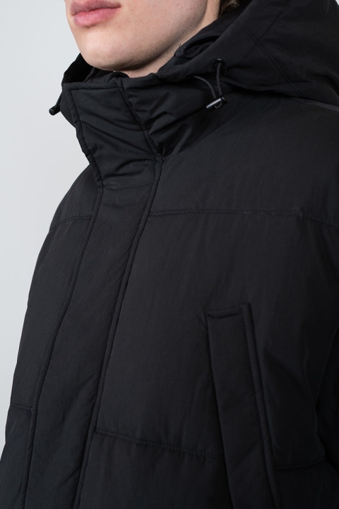 Clean Cut Copenhagen Baker Long Puffa Black