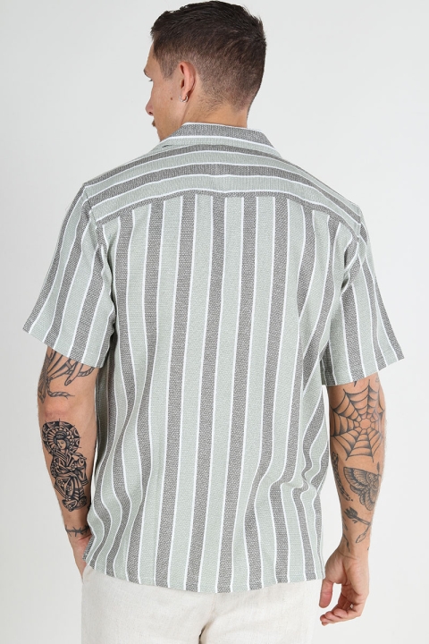 ONLY & SONS Trev Regular SS Structure Stripe Hemd Tea