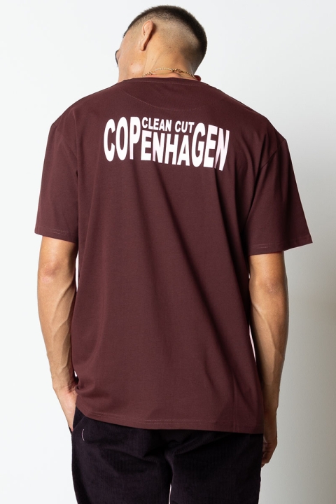 Clean Cut Copenhagen Clean organic T-Hemd Dark Plum