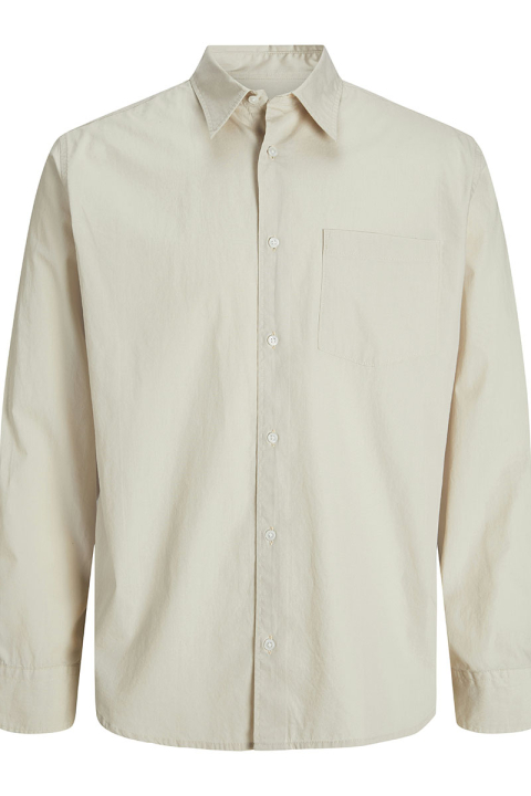 Jack & Jones Cody Relaxed Fit Poplin LS Hemd Moonbeam