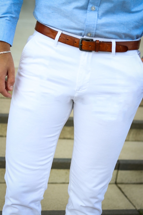 Jack & Jones Marco Bowie Chinos White