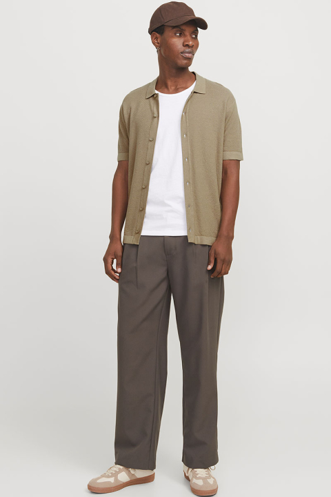 Jack & Jones Emil Knit Structure Hemd SS Coriander