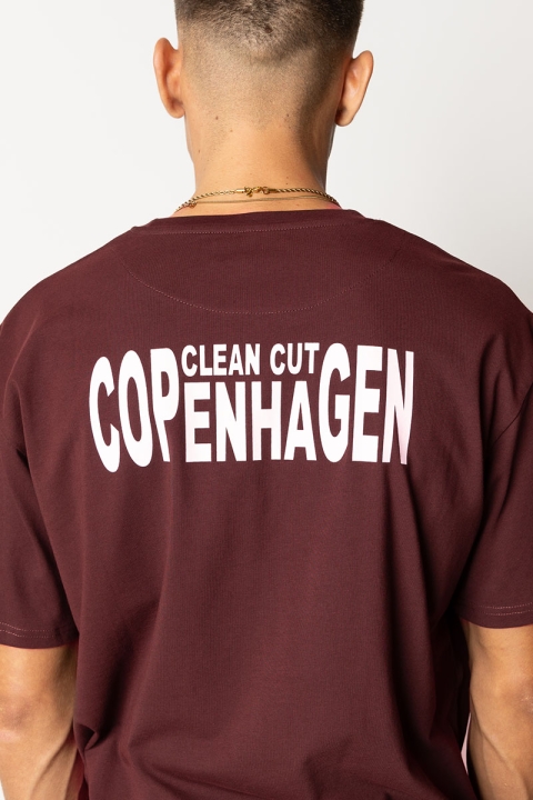 Clean Cut Copenhagen Clean organic T-Hemd Dark Plum