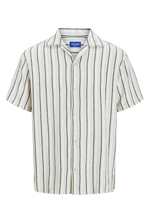 Jack & Jones Coba Stripe Resort Hemd SS Celadon Tint