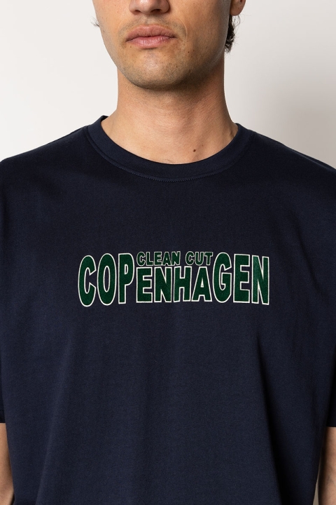 Clean Cut Copenhagen Jonas organic T-Hemd Navy