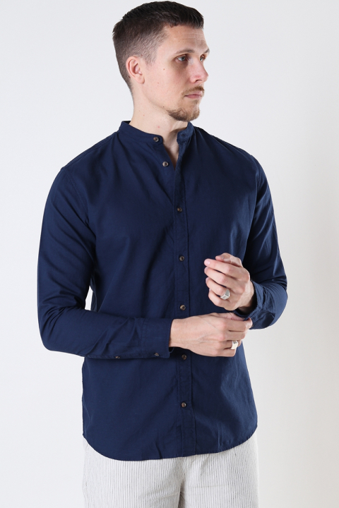 Jack & Jones Summer Band Hemd LS Navy Blazer