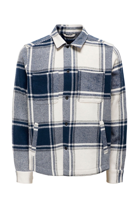 ONLY & SONS Mace LS Check Hemd Cloud Dancer