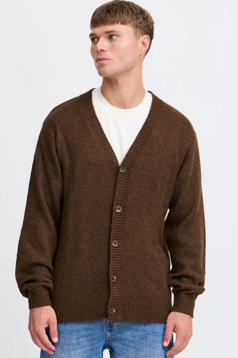 Solid Hamad Cardigan Slate Black Melange