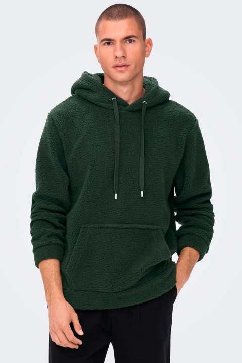 ONLY & SONS Remy Teddy Hoodie Rosin