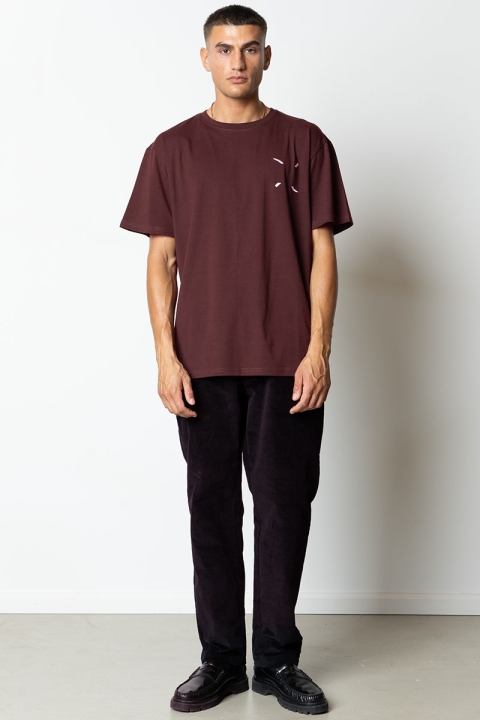 Clean Cut Copenhagen Clean organic T-Hemd Dark Plum