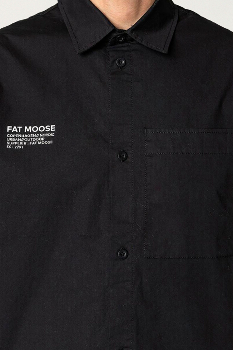 Fat Moose Evan Hemd SS Black