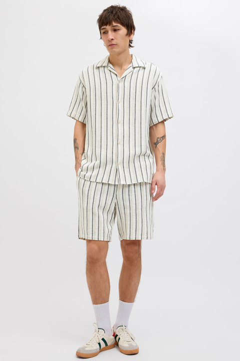 Jack & Jones Coba Stripe Resort Hemd SS Celadon Tint