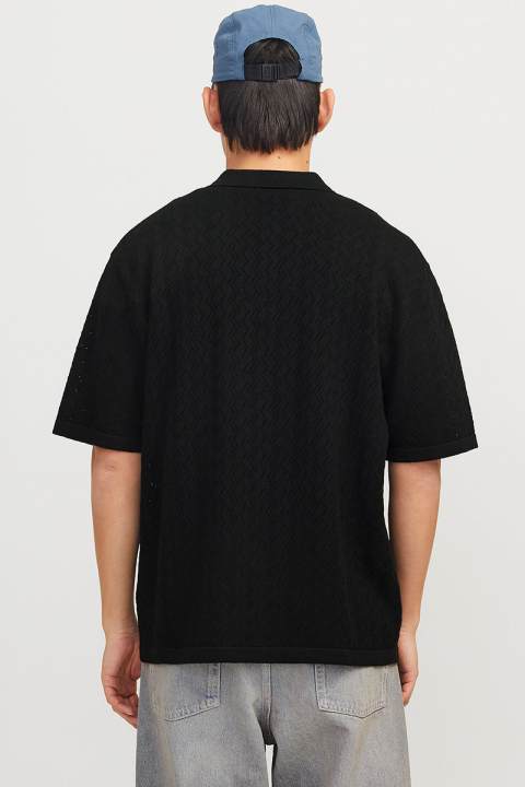 Jack & Jones Tyler Knit SS Polo Black