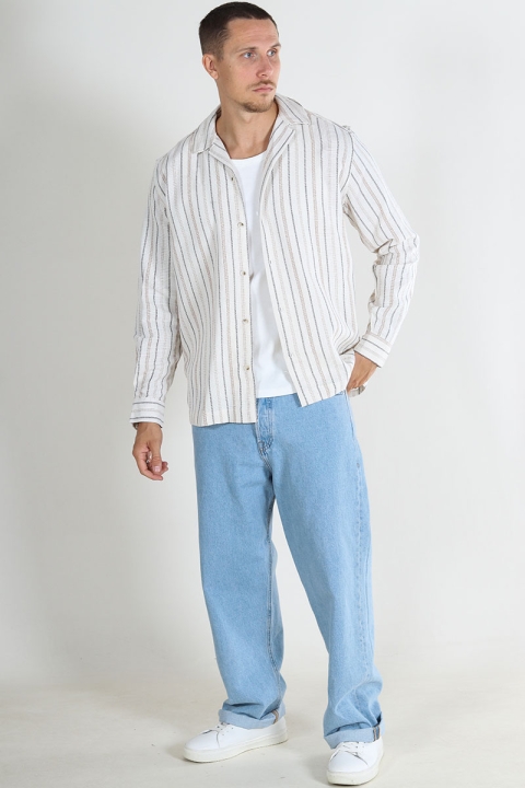 ONLY & SONS Trev Relaxed LS Hemd Cloud Dancer