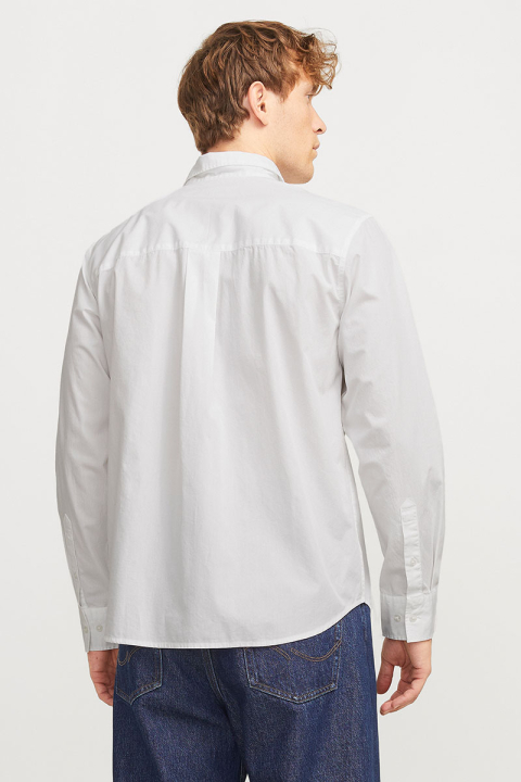 Jack & Jones Cody Relaxed Fit Poplin LS Hemd White