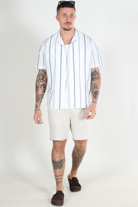 Selected Relax New Linen SS Resort Hemd Sky Captain