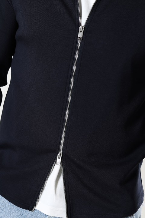 Selected Emanuel Soft Sweat Full Zip Black