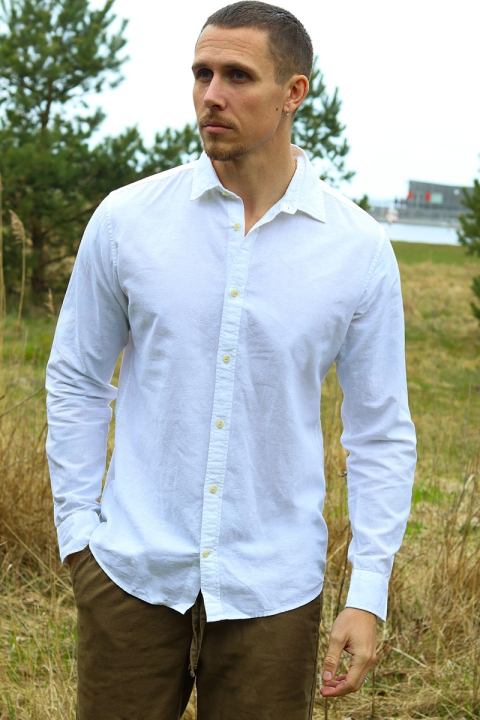 Jack & Jones Summer Hemd LS White