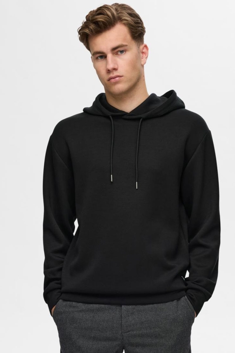 Selected Emanuel Soft Hoodie Sweat Black