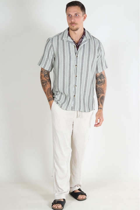 ONLY & SONS Trev Regular SS Structure Stripe Hemd Tea