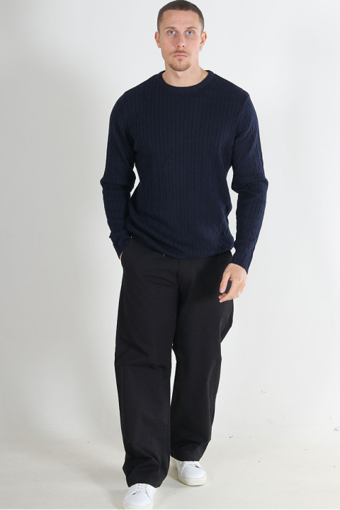 Kronstadt Cable Cotton Knit Sky Captain