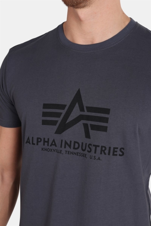 Alpha Industries Basic T-Hemd Grey Black Black