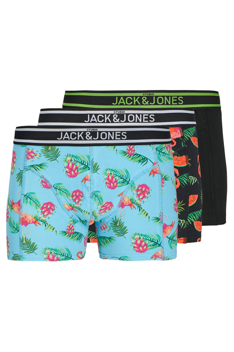 Jack & Jones Watermelon Trunks 3-Pack Black